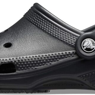 crocs classic clog batman batmobile on black background